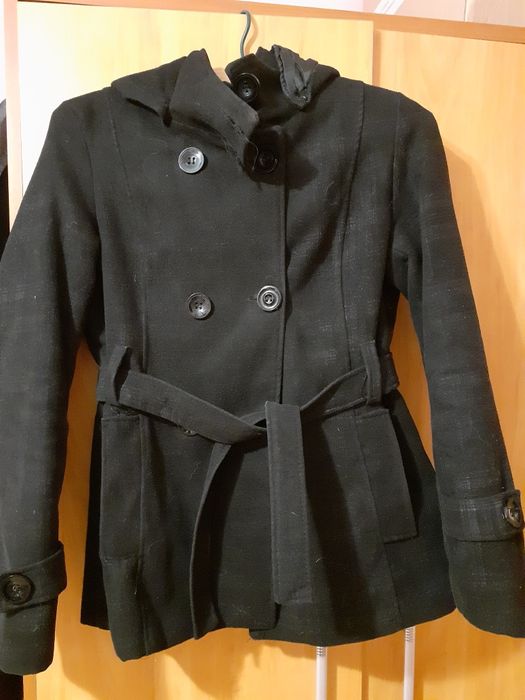 Płaszcz damski z  kapturem