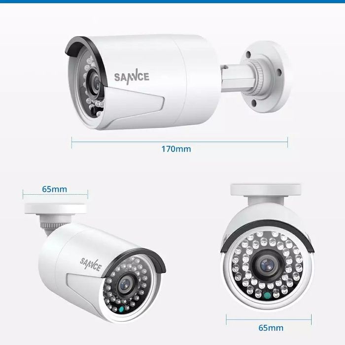 Sistema de vídeo vigilância 5 Megapixels kit 4,6,8 câmeras