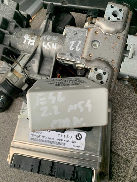 Bmw 320 e46 2.2 m54 komputer stacyjka manual 7.511.570 komplet