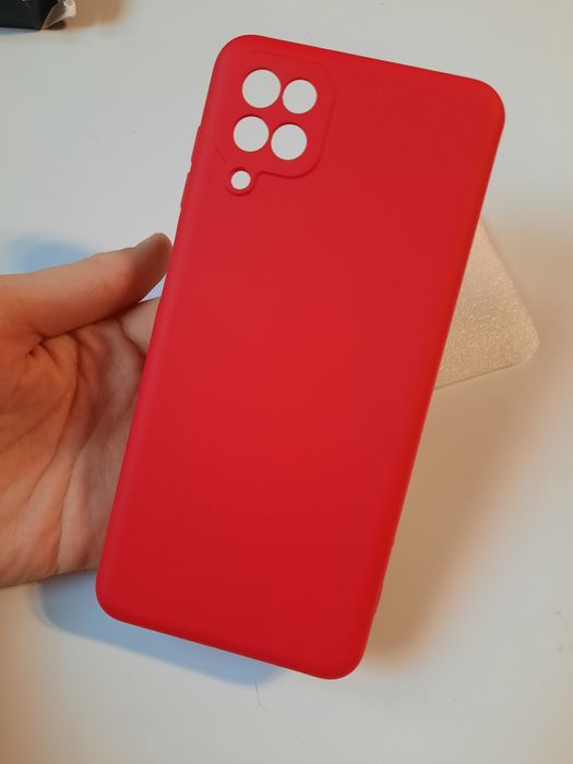 Etui na Samsung a12 / m12 silikonowy z mikrofibrą