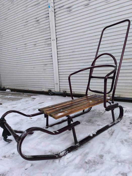 Санки "Королівські" з батьківською ручкою