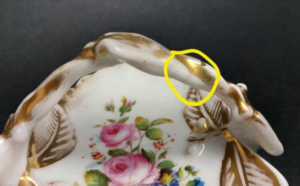 Paterka ręcznie malowana porcelana