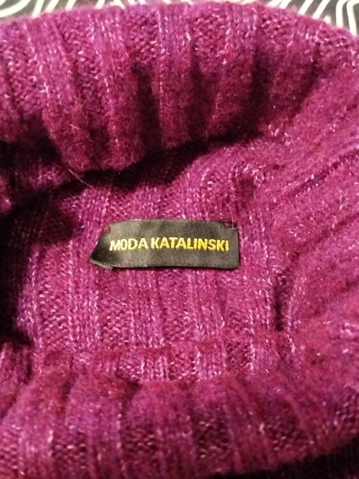 Ciemno fioletowy melanż nowy golf Moda Katalinski L 40