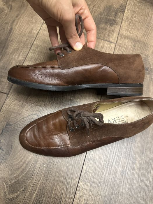 Жіночі шкіряні туфлі-оксфорди від італійського бренду