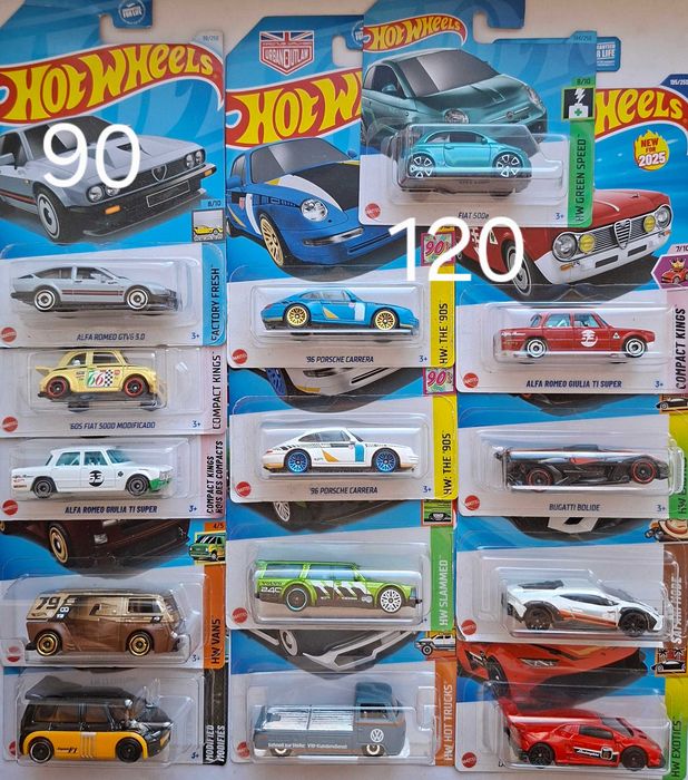Моделі машинок хот вілс Європа Ауді, бмв, феррарі, фольксваген від 90