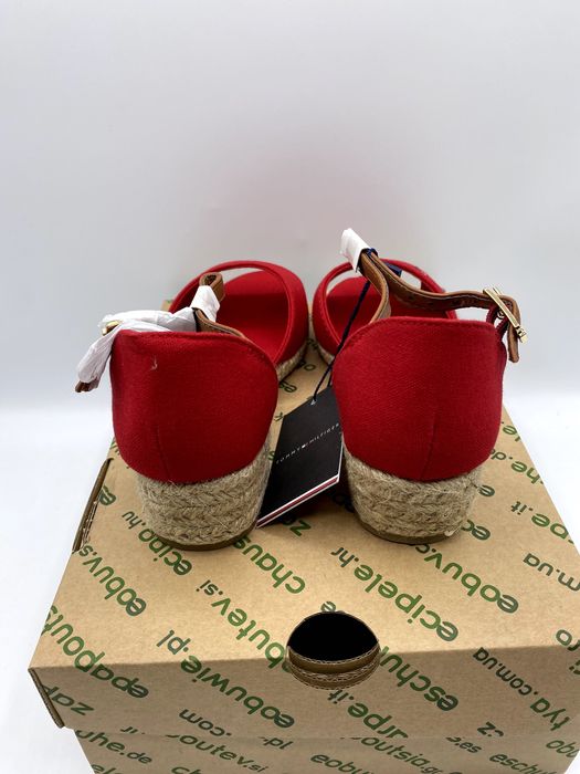 Tommy Hilfiger Espadryle na koturnie Rope Wedge Sandal rozmiar 33