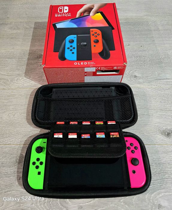 NINTENDO Switch Oled / Gry / Kierownica  / Zestaw na prezent!