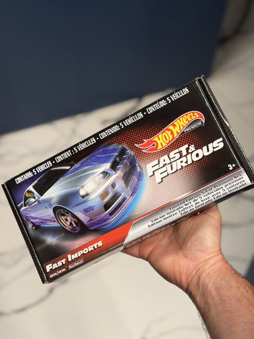 Hot Wheels Fast Imports set Fast & Furious GT-R R34 Silvia Gallardo