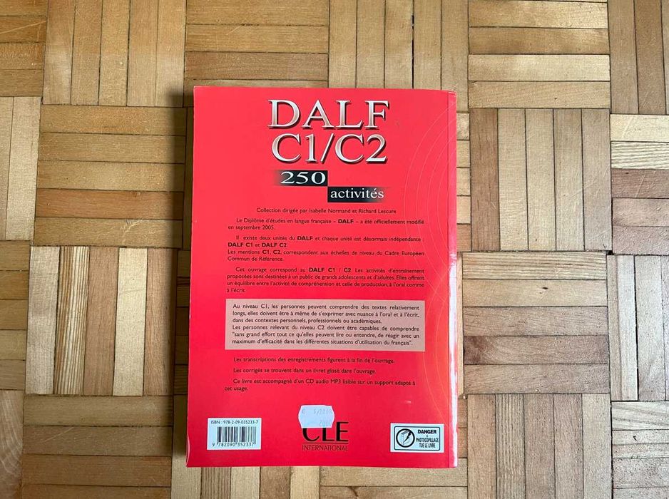 Dalf C1 C2 podręcznik klucz z odpowiedziami CD mp3