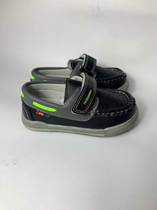 Мокасини туфлі дитячі на липучці на хлопчиків Kimboo синього Мокасины