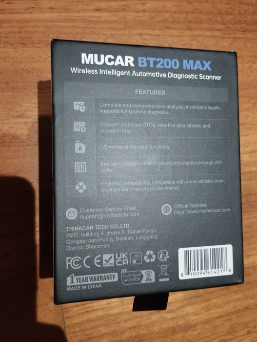 Mucar BT200 max - scanner obd