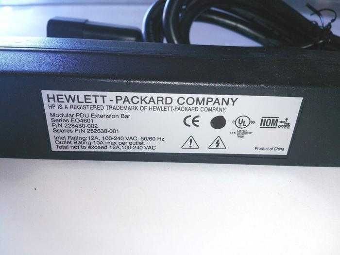 Listawa Zasilająca HP EO4601 Modular PDU
