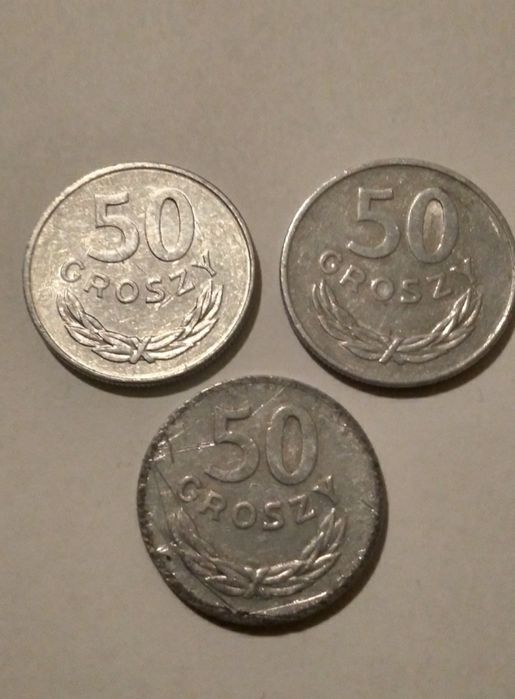 Monety 50gr PRL 1978,1983,1986 Wysyłka przez Pocztex info w opisie.