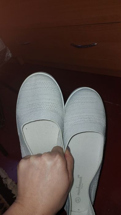 Макасы,  балетки белые