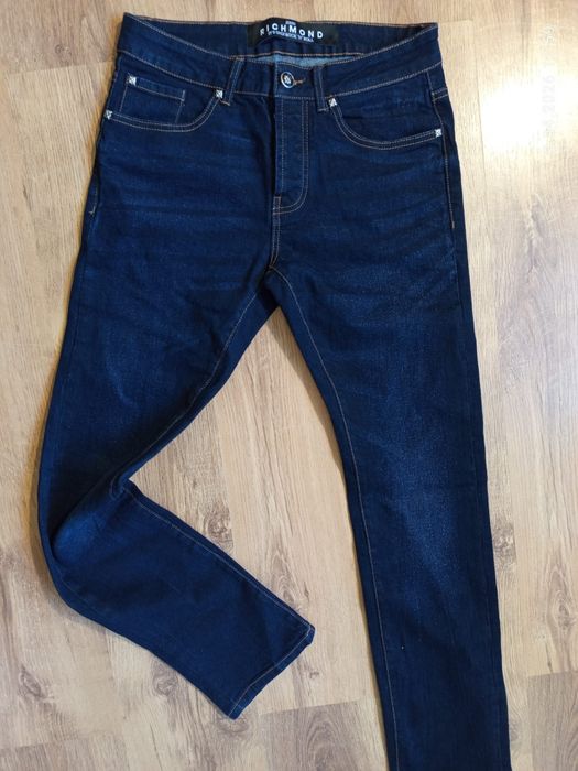 John Richmond nowe oryginalne luksusowe slim stretch jeans męskie