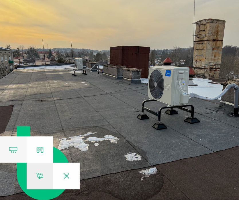 Klimatyzator z montażem