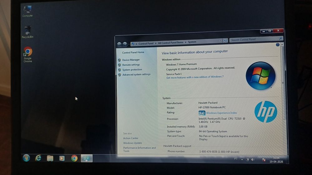 Vendo Computador HP G7018ep