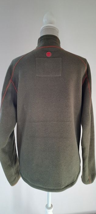 Casaco Timberland, malha polar, verde caqui, tam L