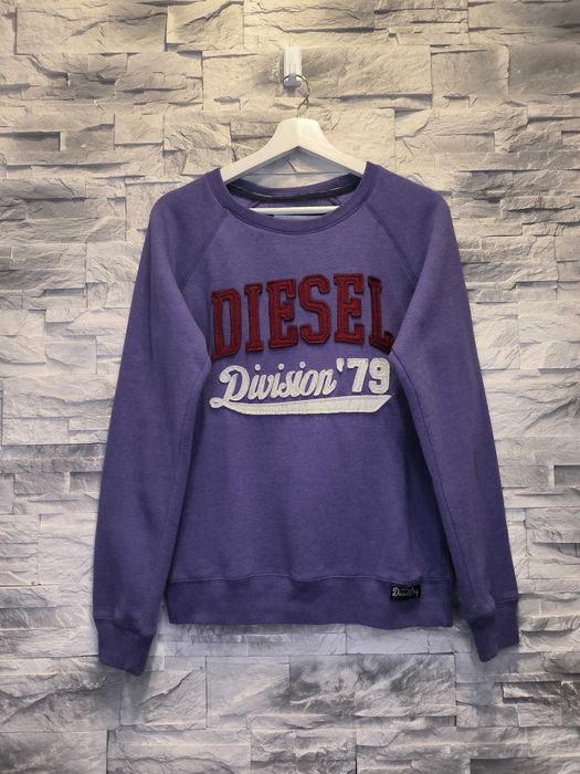 Bluza Diesel Duże Logo Fioletowa
