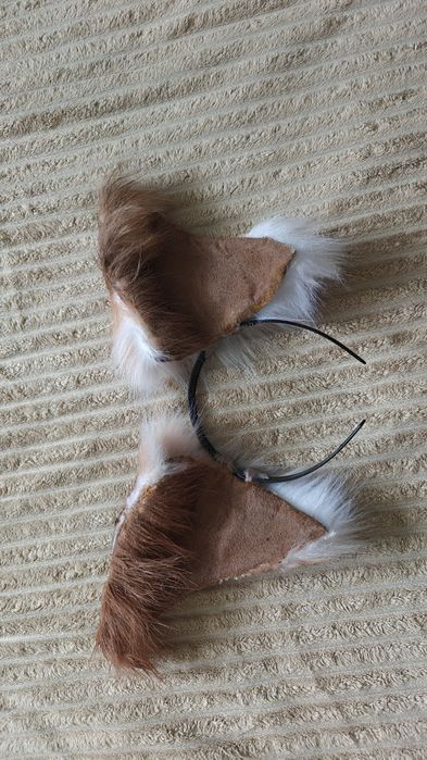 Furry therian uszy Dino mask skull dog cosplay kostium