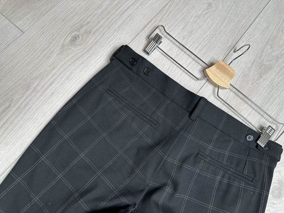 Spodnie męskie młodzieżowe H&M r. 30/ S kratka eleganckie