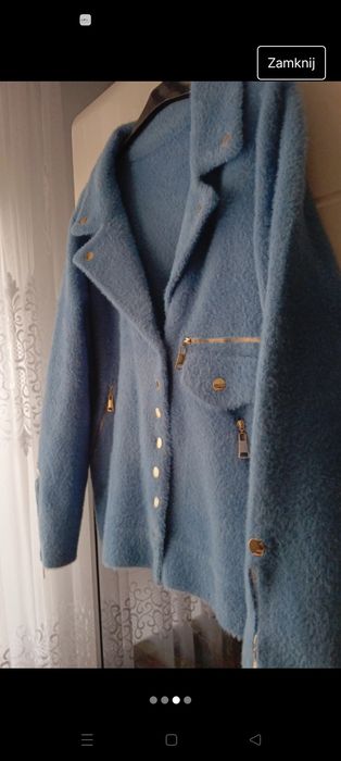 Kurtka damska alpaka nowa biust do 120