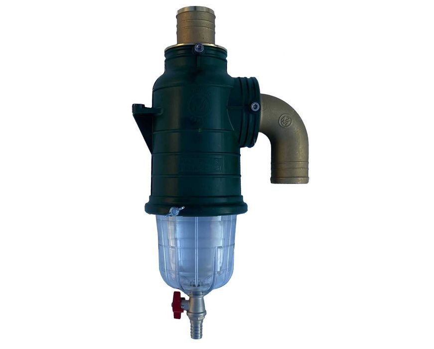 Zawór zbiornik syfonowy wtórny dolny do beczkowozu z kranikiem fi45