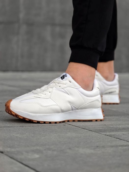 Кросівки Кроссовки New Balance 327 Full White Белый Білий Кросовки демісезон