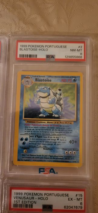 Graded Slabs PSA 9 Blastoise e Venusaur Holo Base Set64751430303107126