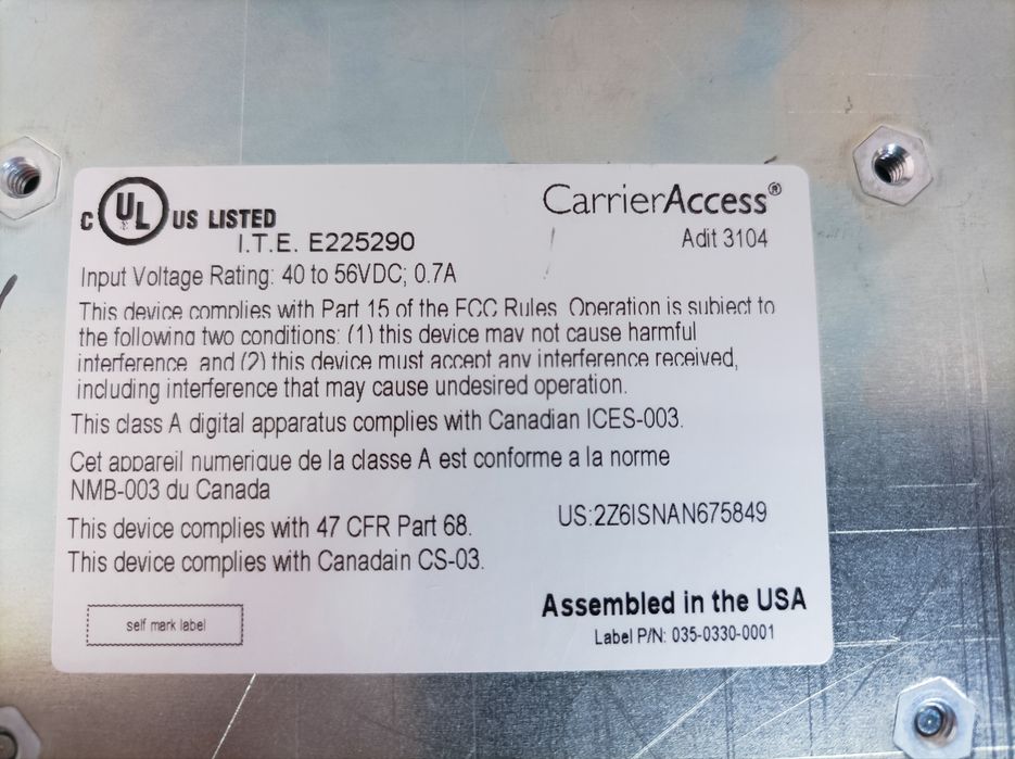 Голосовий шлюз Carrier Access Adit 3104