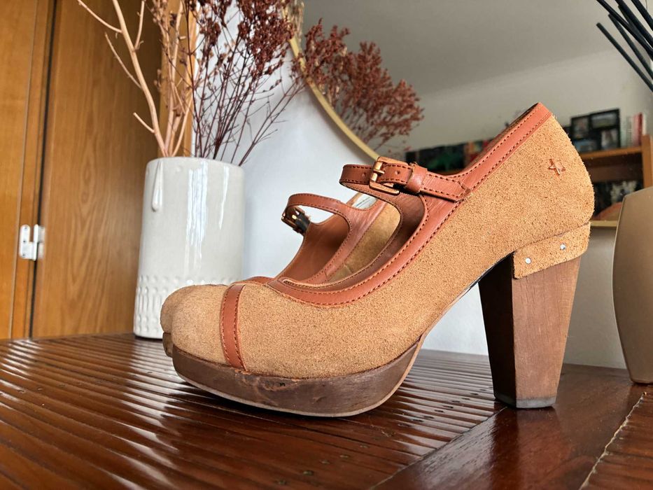 Sapatos da marca Cubanas castenho -  Nº 37.