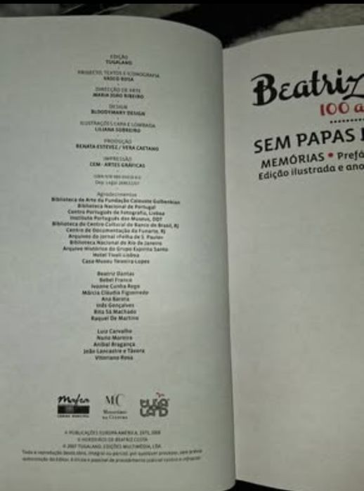 Livros Beatriz Costa 100 anos