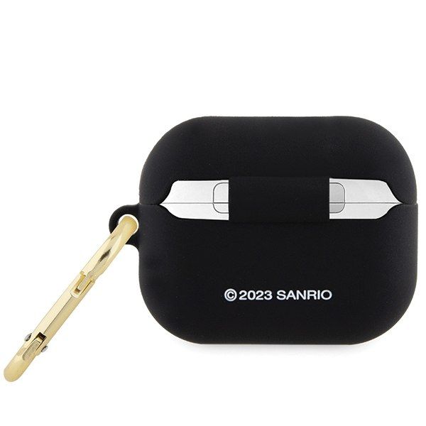 Hello Kitty HKAP3DKHSK Airpods Pro coverczarny/black Silicone 3D Kitty Head