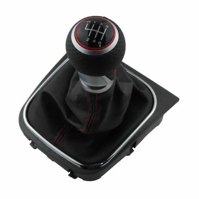 Fole mudanças Volkswagen Golf 5 - 6V Costura Vermelha (mdl2)