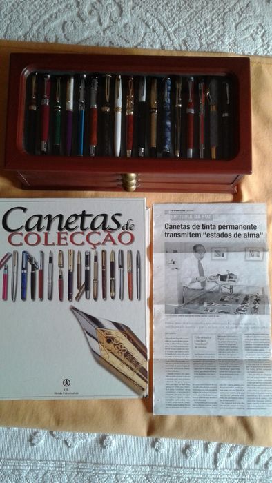 Vendo pelo preço do custo - 50 canetas tinta permanente com expositor e 100 fichas históricas