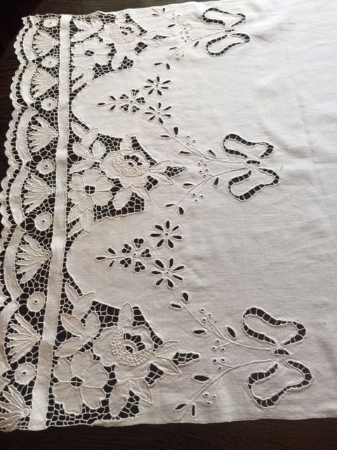 Centro de mesa em linho