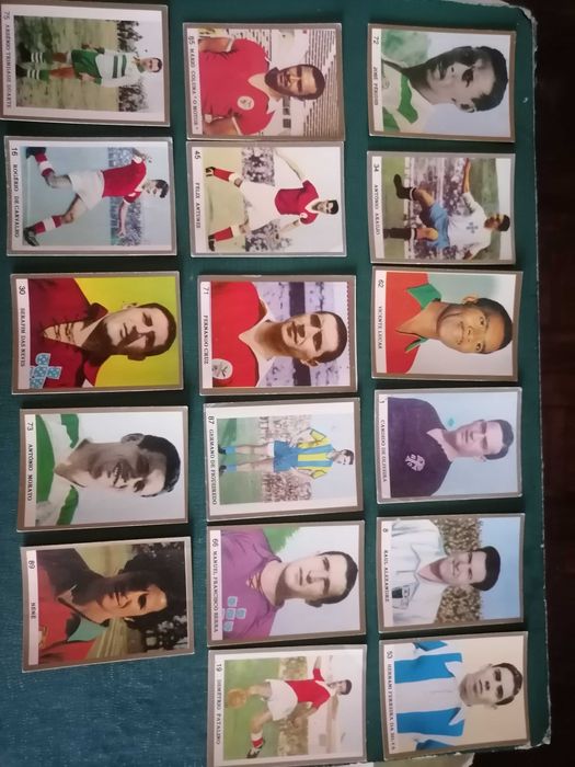 17 Cromos ÍDOLOS DO PASSADO