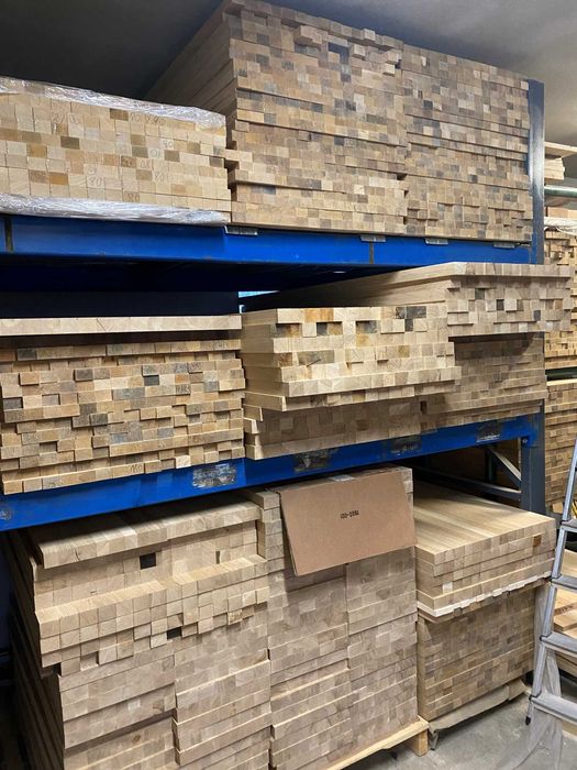 Blaty dębowe bez sęków, klejonka lite lamele, szlifowane