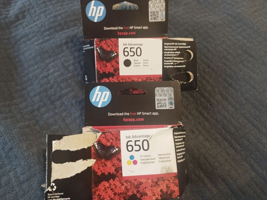 Zestaw tuszy HP 650