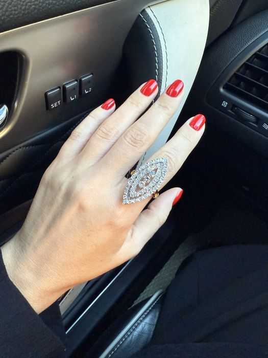 Золотое кольцо с бриллиантами