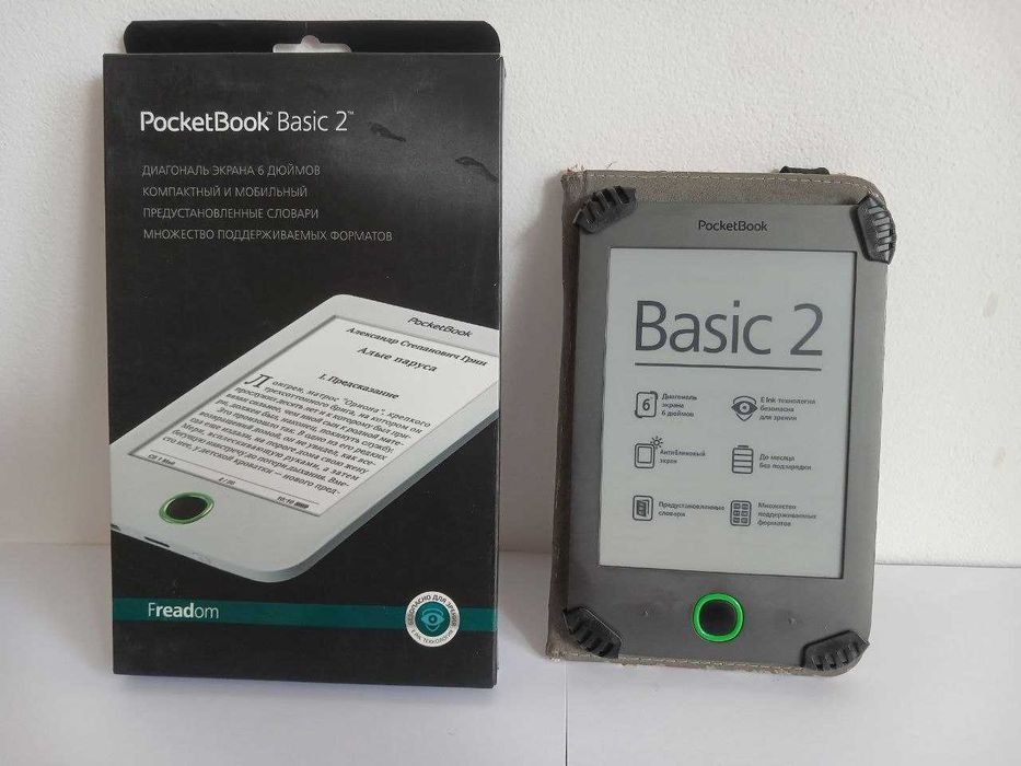 Електронна книга PocketBook 614 Basic 2 з чохлом