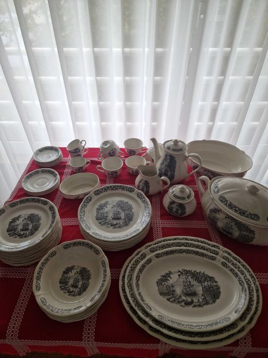 Serviço completo Vintage (12 pessoas) - Fabrica da Loiça de Sacavém