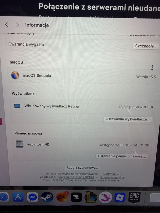 MacBook 13 air 256 gb