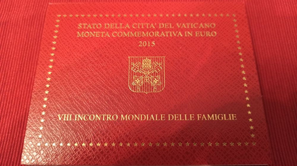 Vaticano 2 euros comem. 2015