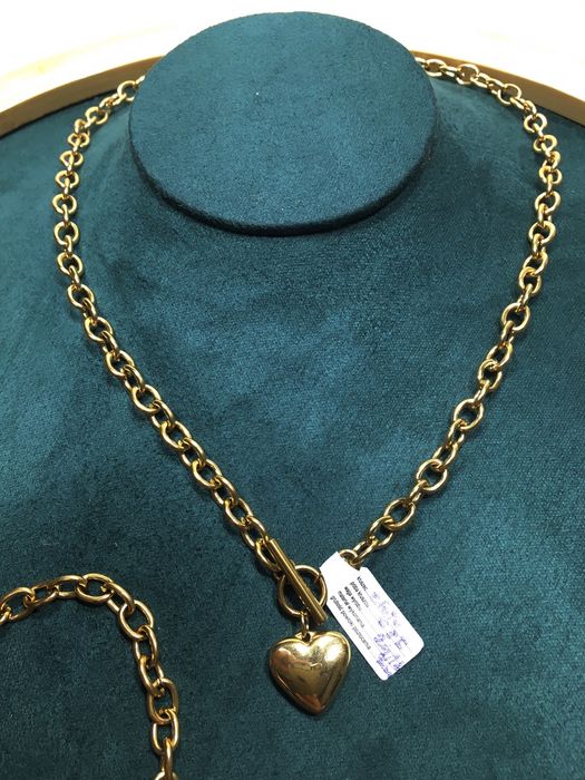 Złoty damski łańcuszek i bransoleta pr585•pozłacany 14K