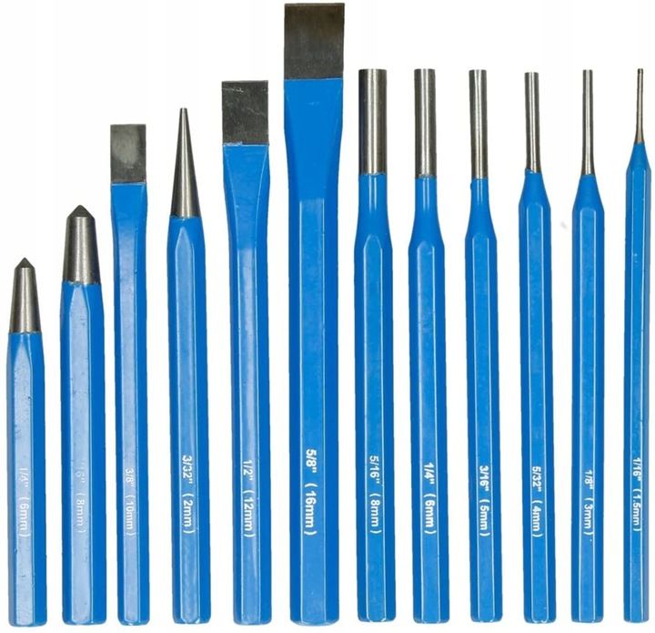 Zestaw Wybijaków Wybijaki Przecinaki 12szt