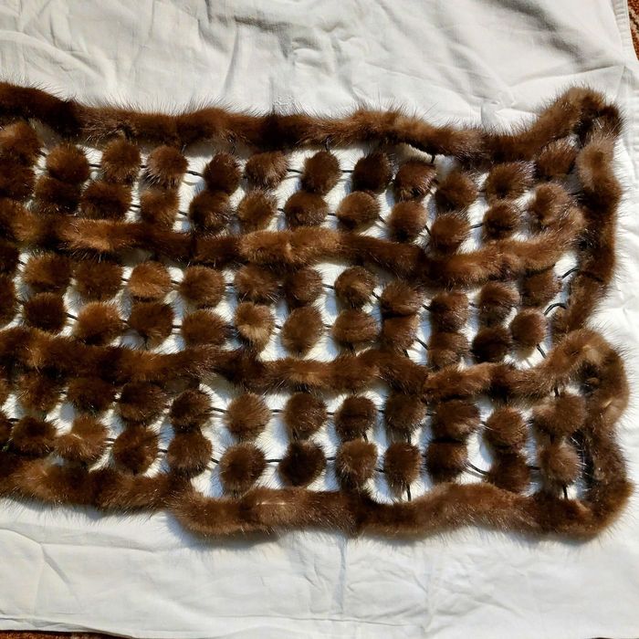 Шарф Passigatti Италия натуральная норка накидка Італія 150см