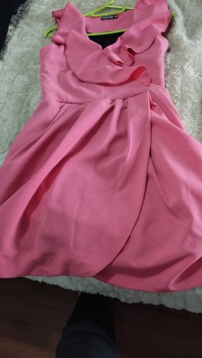 Vestido festa Rosa fushia curto