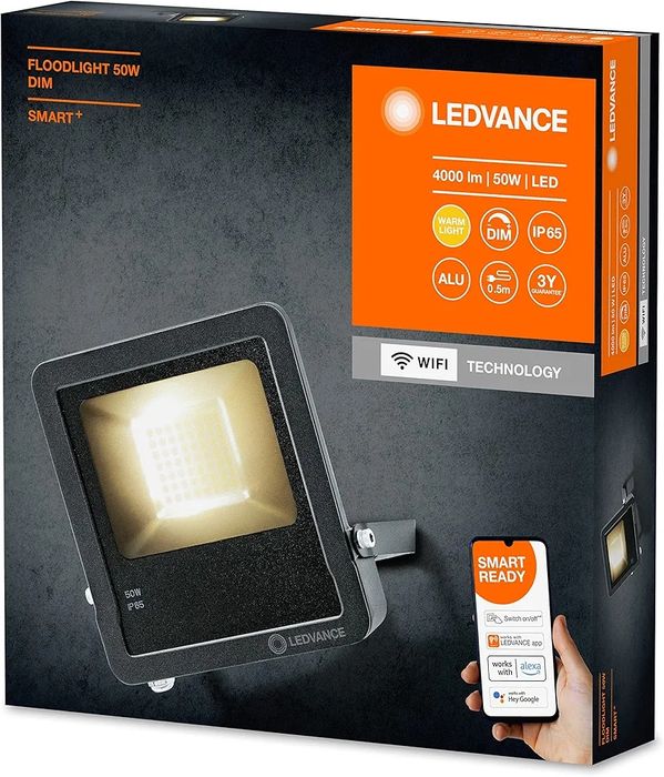 [Novo] Projector Exterior Inteligente Ledvance 4000lm - 50W - IP65