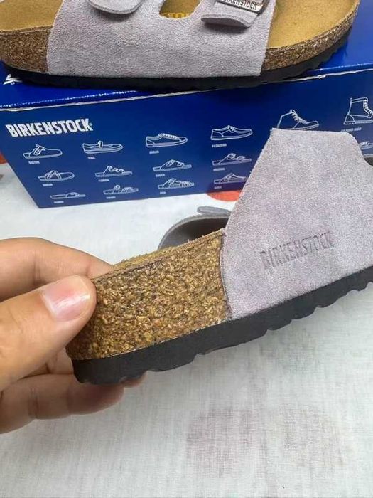 Klapki Birkenstock_Arizona_Suede_Desert_Dust_Gray_Regular R.39